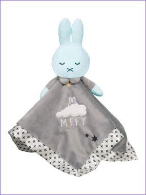 New w/ Tag Douglas Baby Lil Snuggler Grey Miffy Rabbit  Security Blanket Lovey
